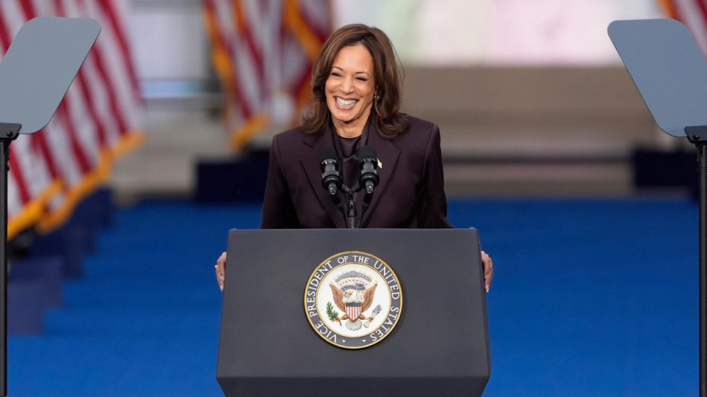 Kamala Harris Concedes with Emotional Speech after Loss, Congratulates Trump 