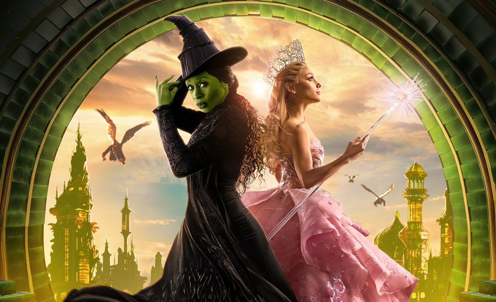 Cynthia Erivo and Ariana Grande on Wicked