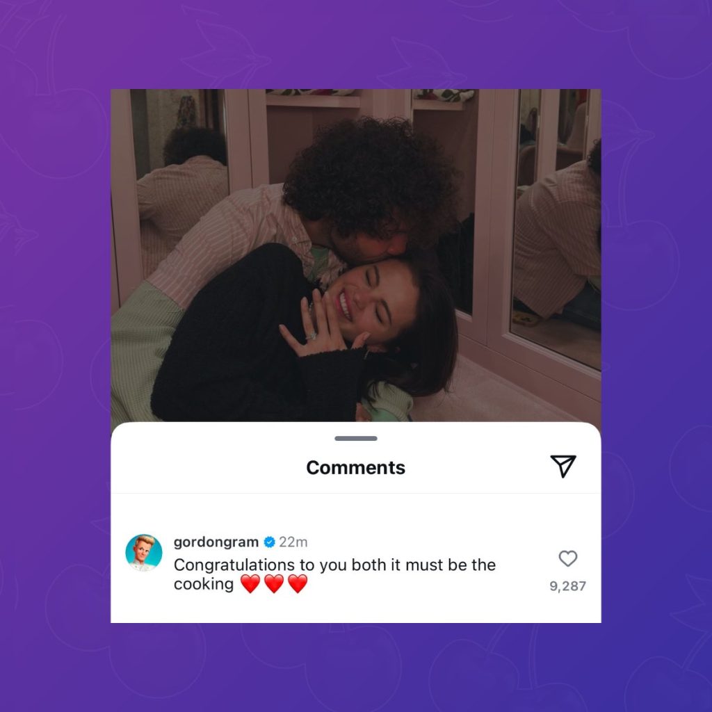 Taylor Swift, Gordon Ramsay Congratulates Selena Gomez on Her Engagement 